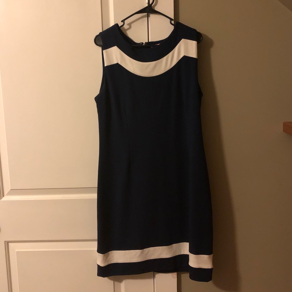 Navy and White Lily Dress!